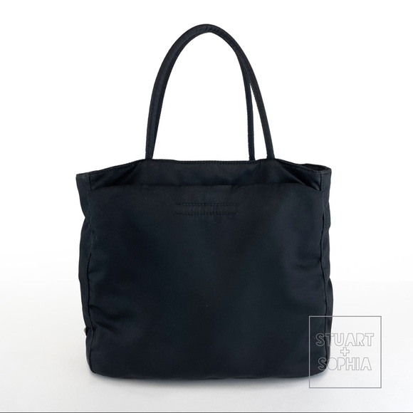 Vintage 90s Y2K Black Nylon Prada Bag B8490 Borsa in Tessuto Metropoli Tote - Picture 2 of 15